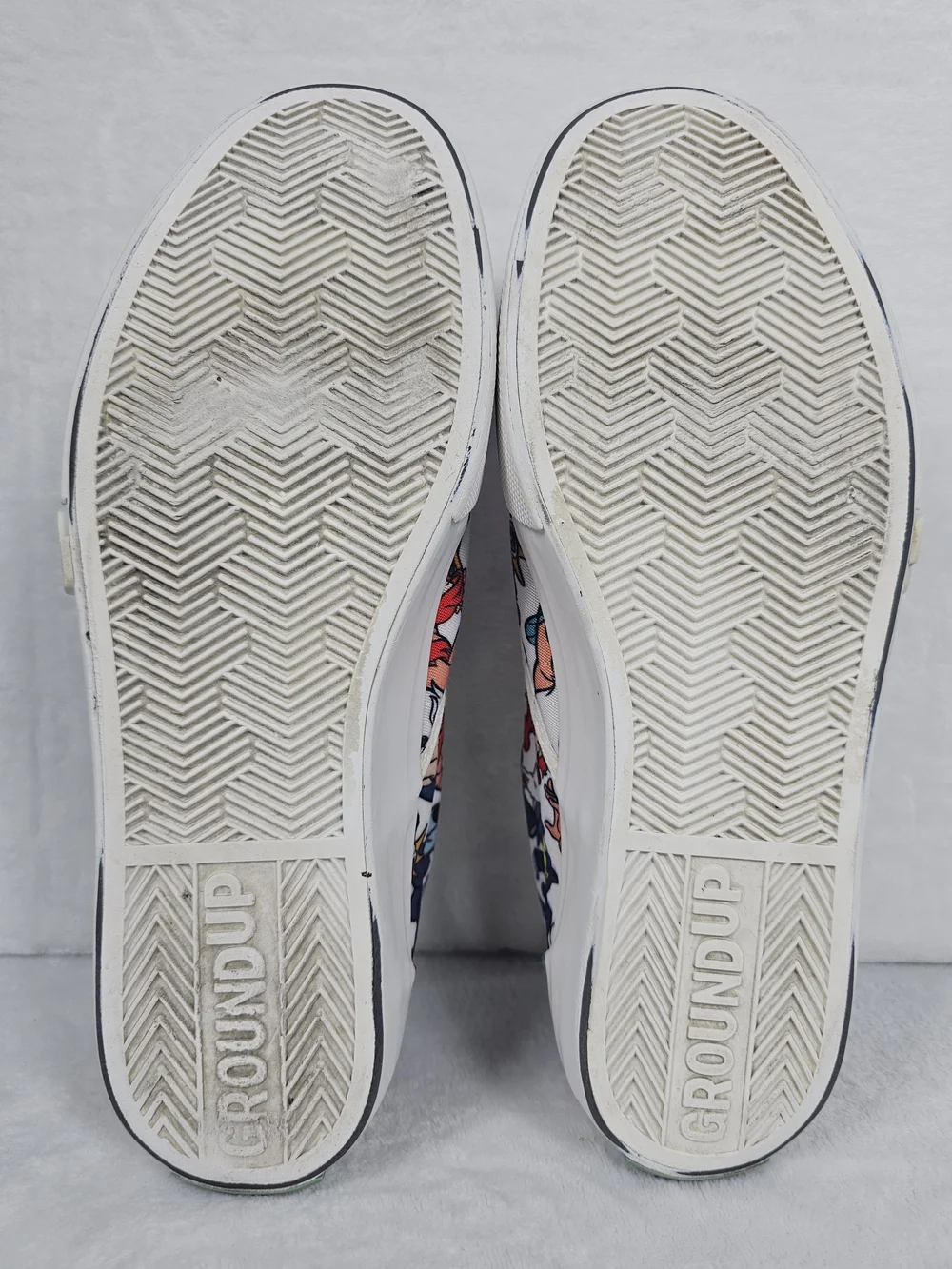 Disney Ground Up The Little Mermaid Slip On Sneakers Women's Size 9 Ariel Canvas